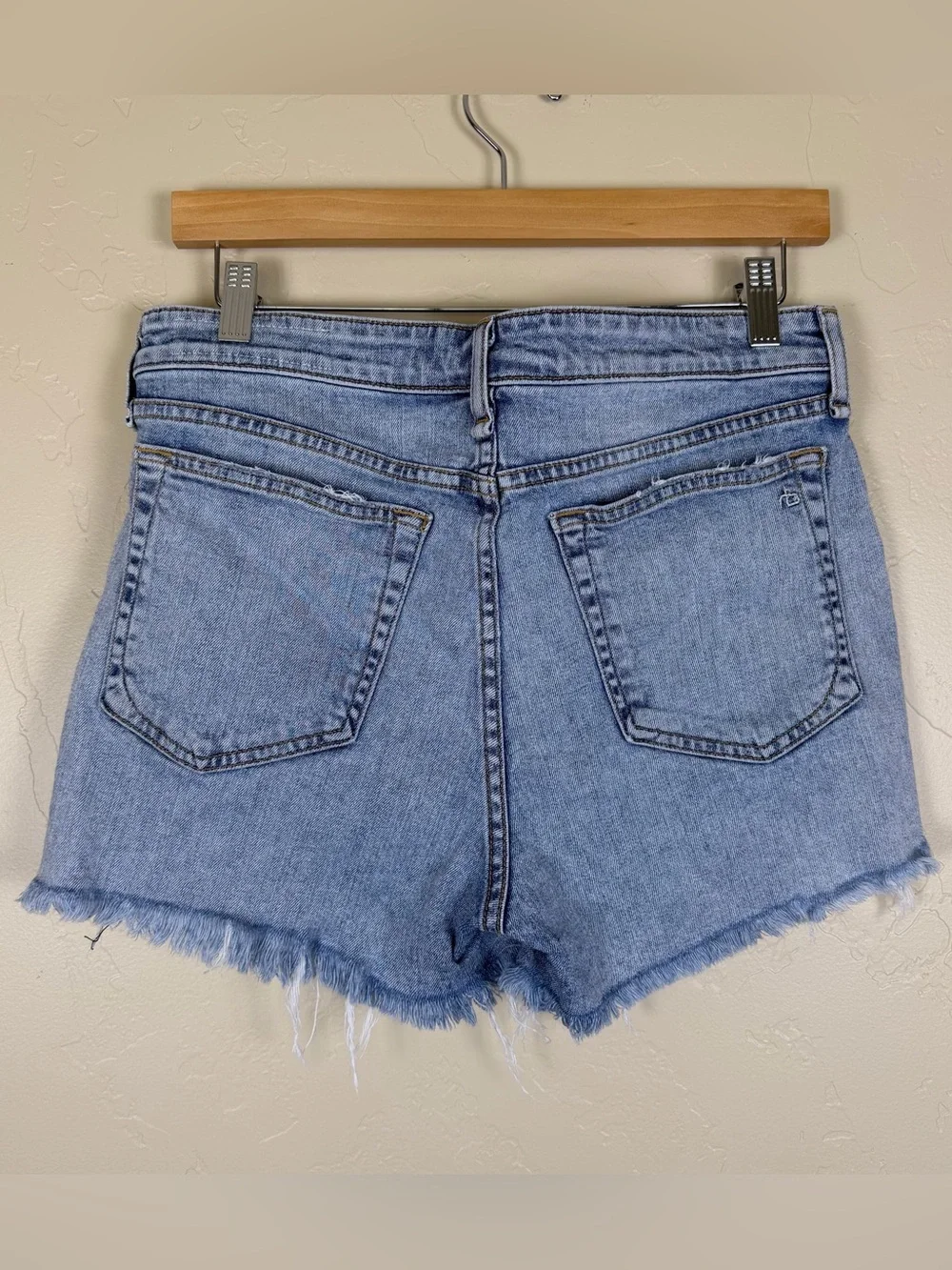 Rag & Bone Women’s Dre Low-Rise Shorts in Stella Blue Size 27